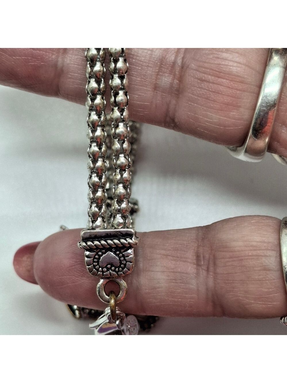 Premier Designs Silver Bracelet with Crown Charm - Picture 7 of 7